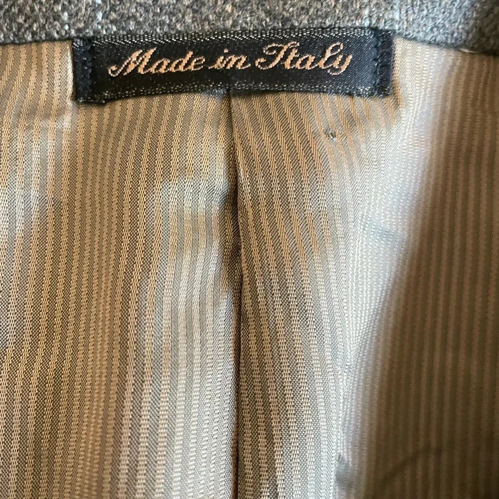 PAL ZILERI Made in Italy Subtle Check Wool & Cashmere Sport Coat Size 46 L - Picture 6 of 9
